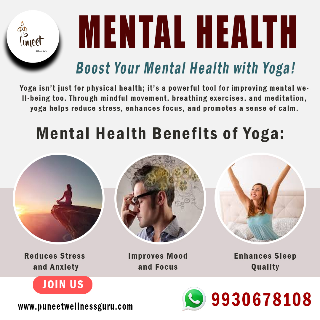 Mental Health Bost your mental Health With Yoga!